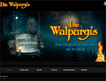 Tablet Screenshot of die-walpurgis-schierke.de